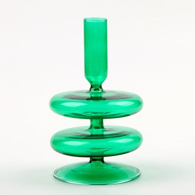 Neptune Glass Candle Holders