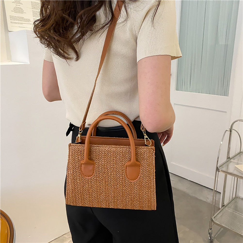 Straw Crossbody Bag
