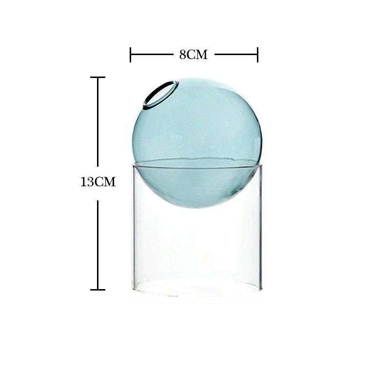 Nordic Spherical Hydroponic Glass Vase