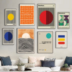 Abstract Bauhaus Wall Art