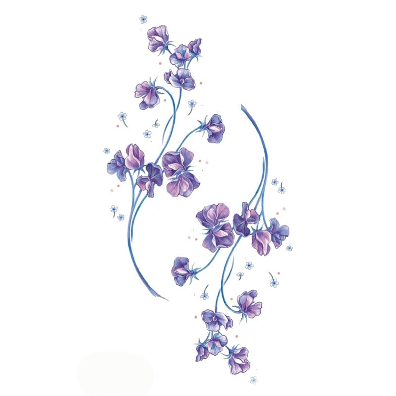 Flower Tattoo Sticker