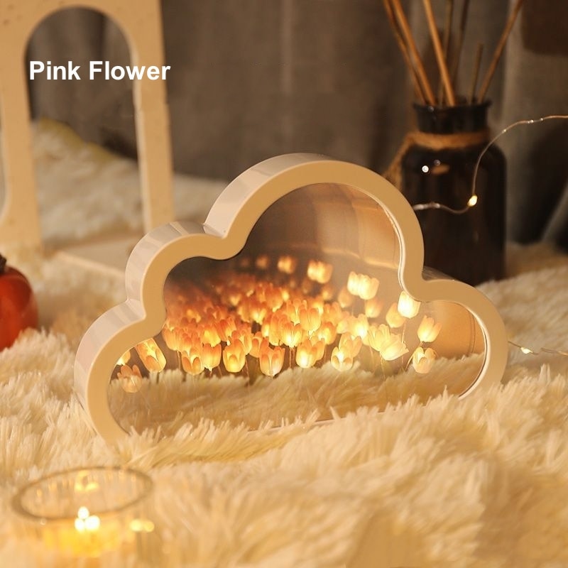DIY Cloud Shape Tulip LED Night Light