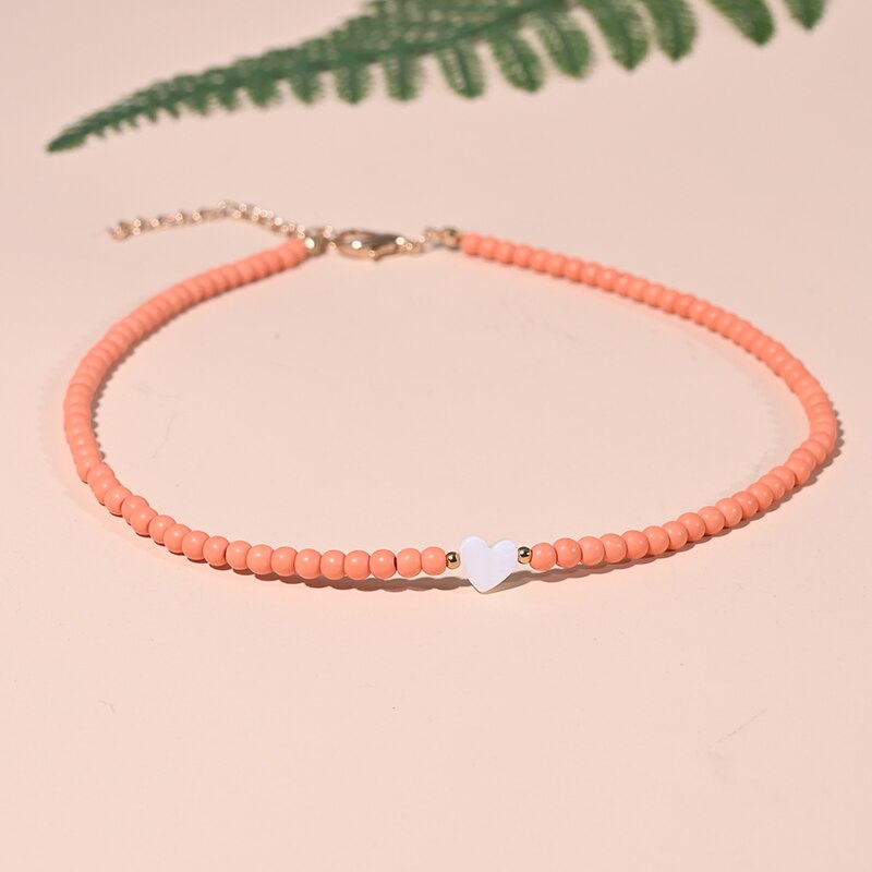 Boho Shell Heart Necklace