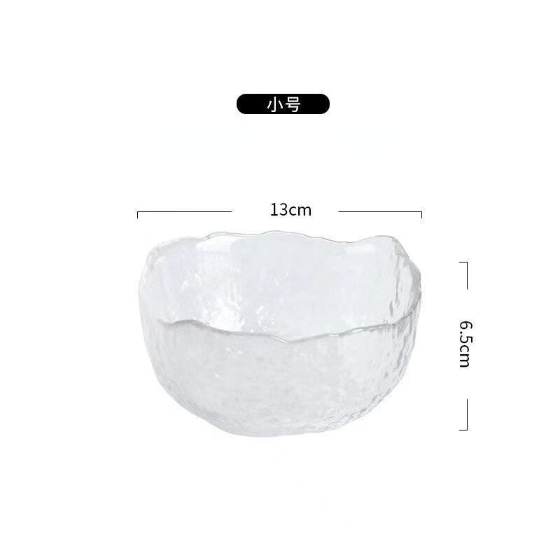 Irregular Gold  Glass Salad Bowl (6 Colors)