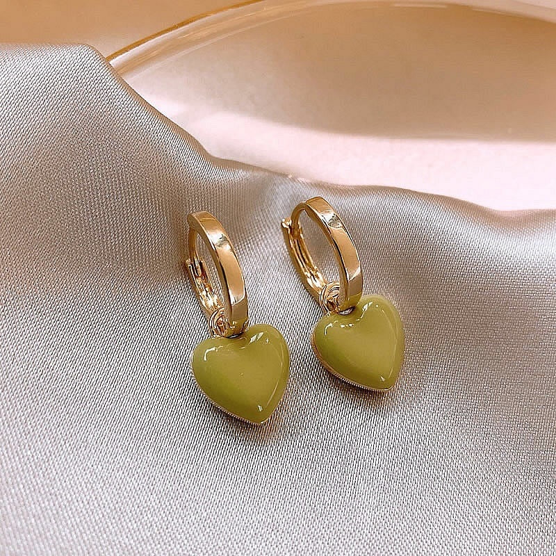 Geometric Love Square Dangle Earrings