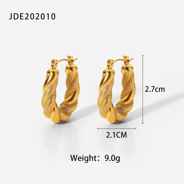 Chunky Hoop Earrings
