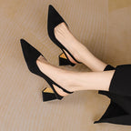 Pumps Black High Heels Shoes
