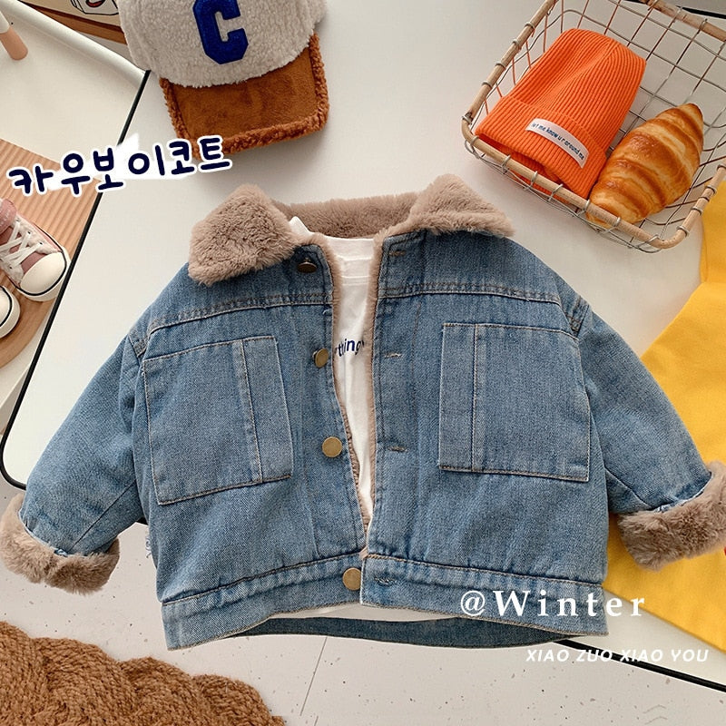 Jeans Fleece Coat
