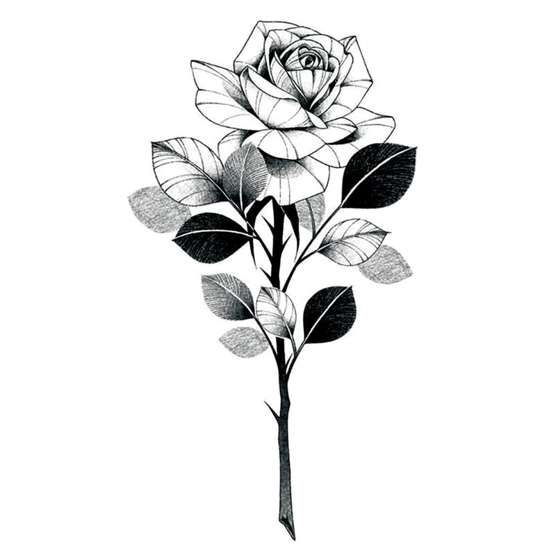 Flower Tattoo Sticker