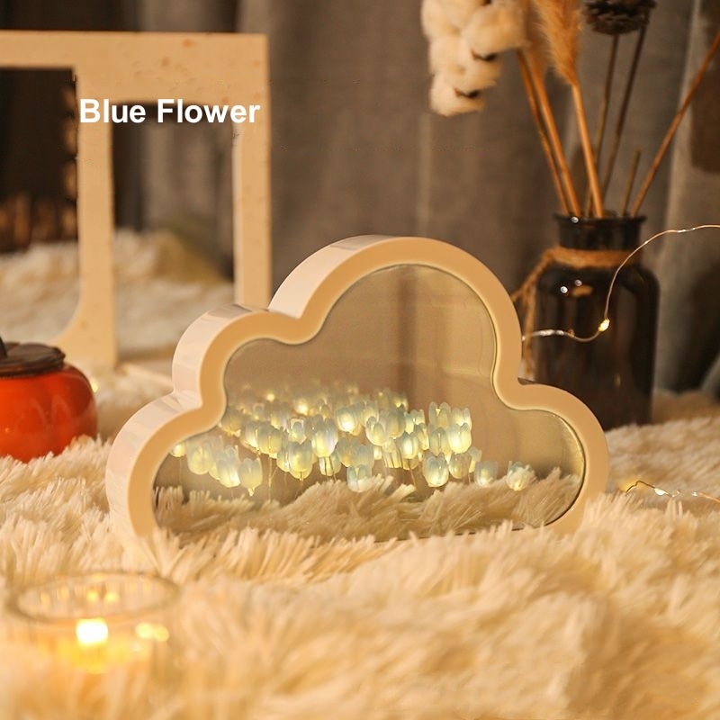 DIY Cloud Shape Tulip LED Night Light