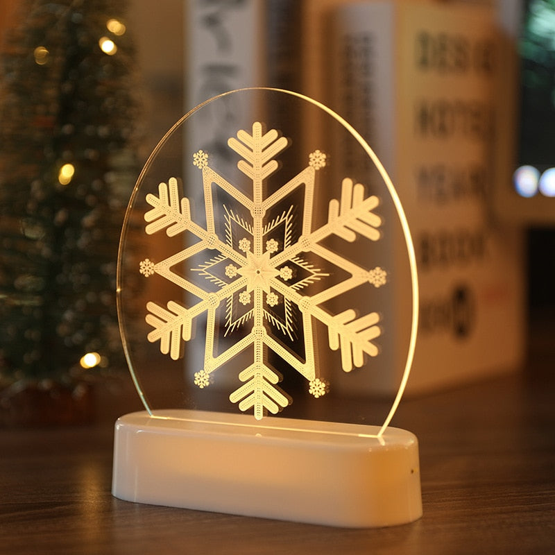 Christmas 3D Acrylic Night Light