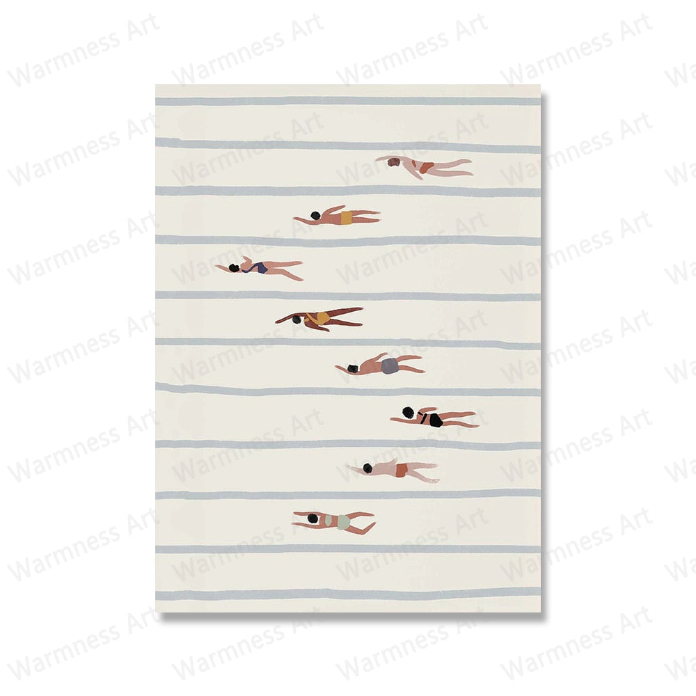 Swimmers Wall Art Print