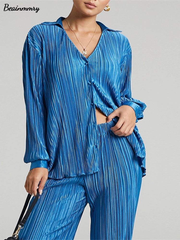 Cardigan Two-Piece Loose Set