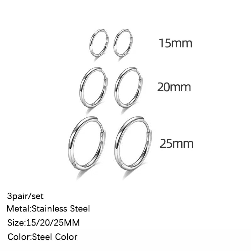 Classic Circle Hoop Earrings