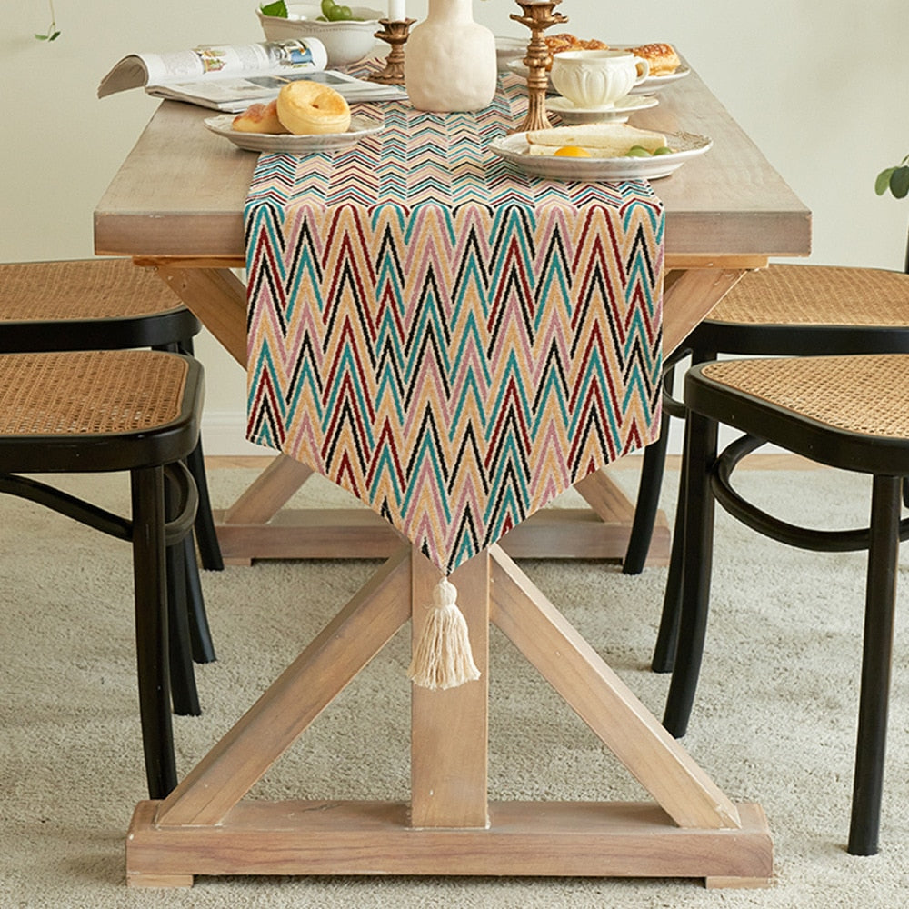 Geometric Pattern Table Runner