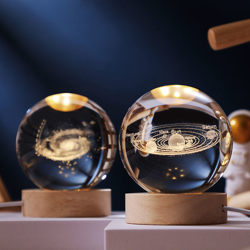 Glowing Planetary Galaxy Crystal Ball Lights