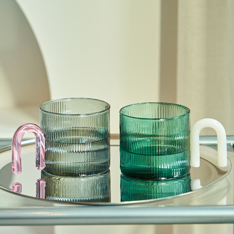 Ripple Glass Coffee Cups