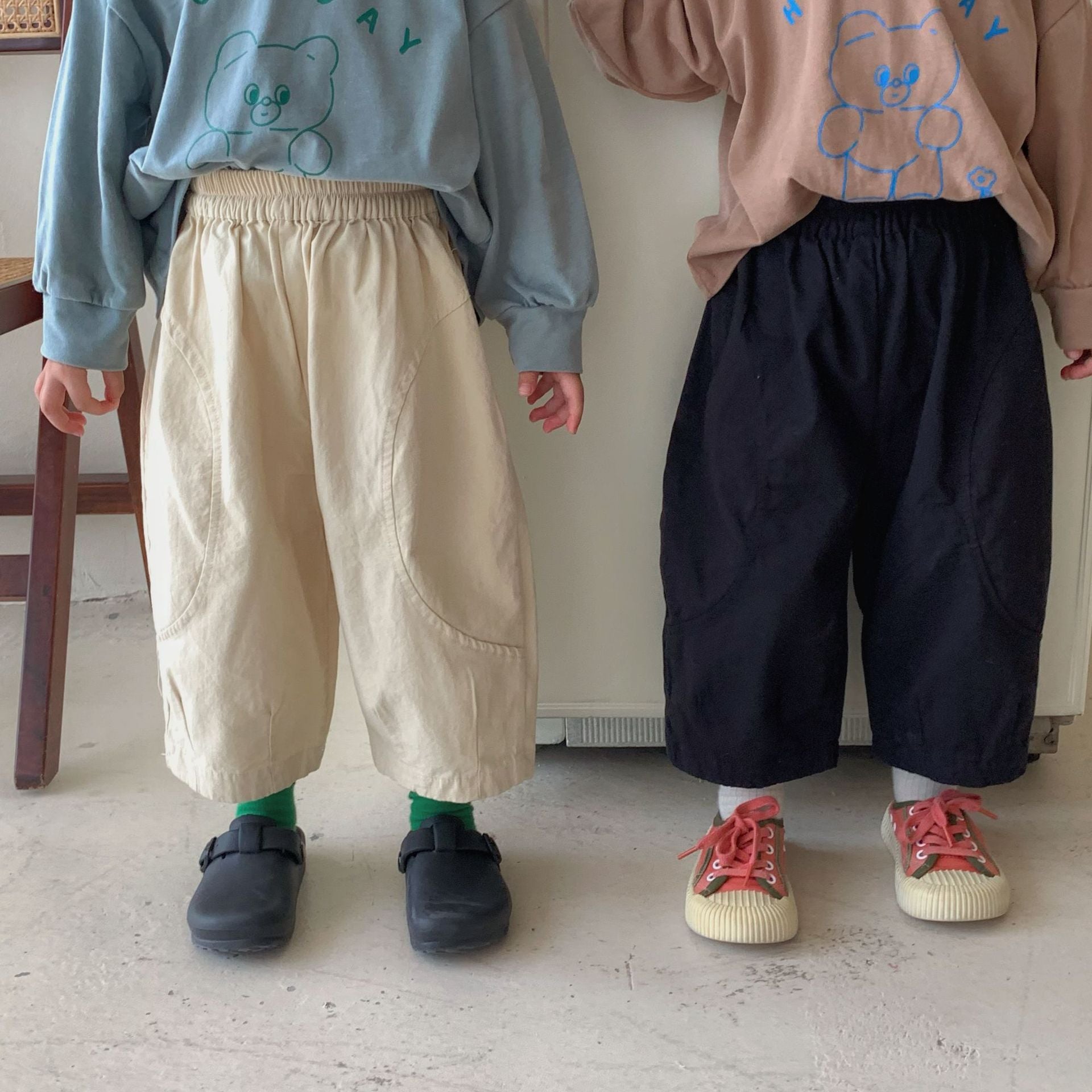 Cotton Wide-leg Pants