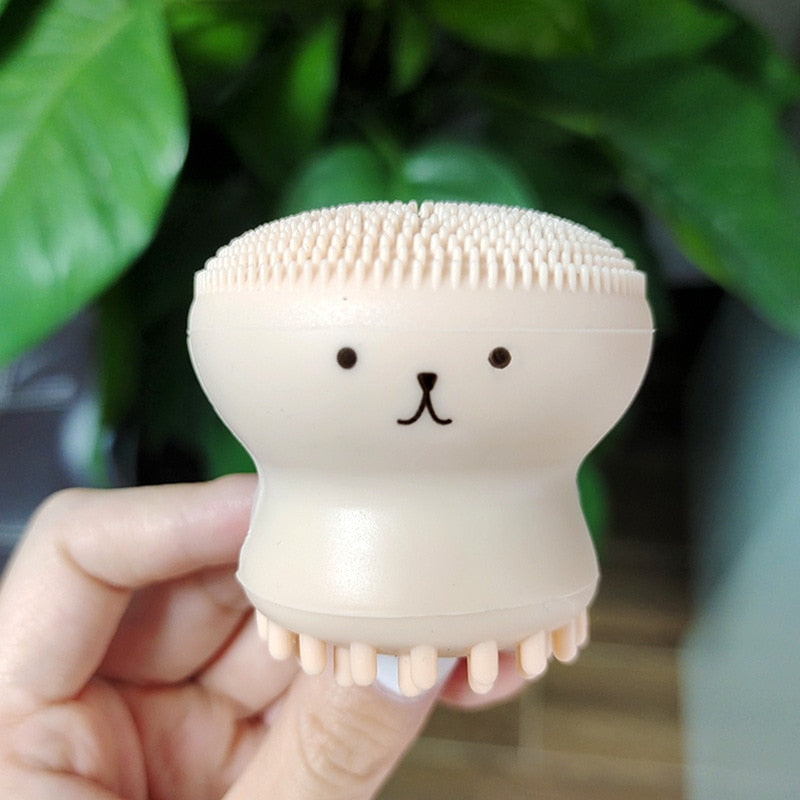 Pink Octopus Facial Brush