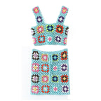 Crochet Mini Skirt Tank Top Set