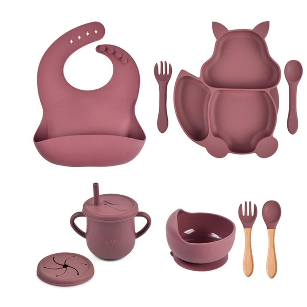 Baby Soft Silicone Sucker Bowl Sets