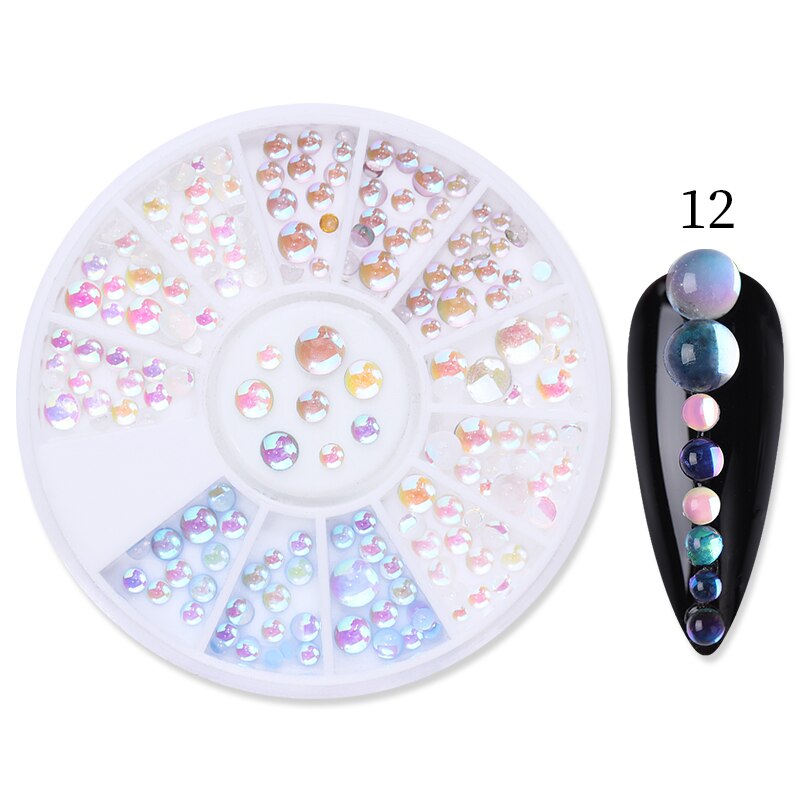 Mixed Nail Rhinestone Nail Art