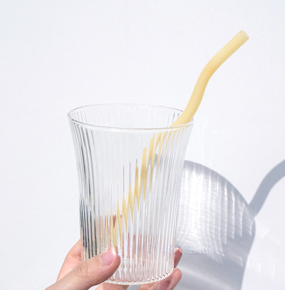 Floriddle Glass Twist Reusable Straws
