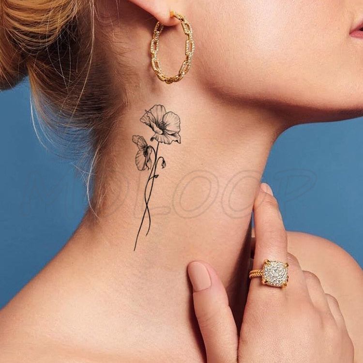 Flower Tattoo Sticker