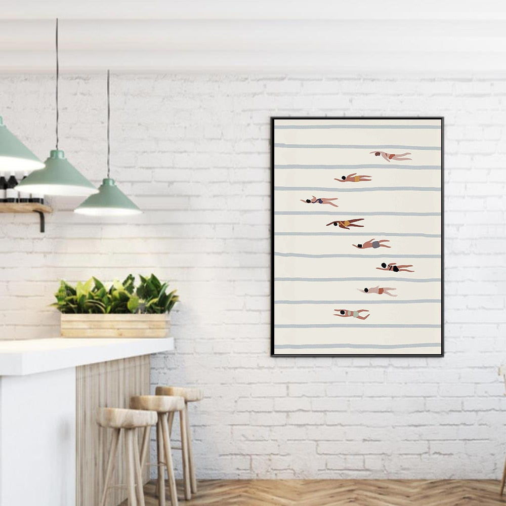 Swimmers Wall Art Print