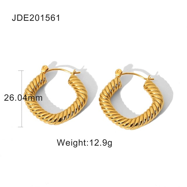 Chunky Hoop Earrings