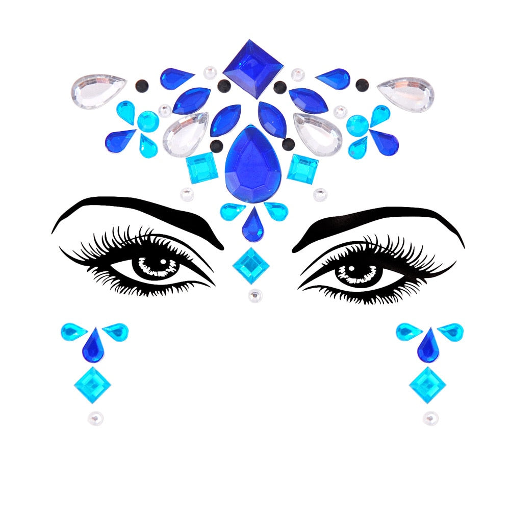 Crystal Body Art Stickers Make Up