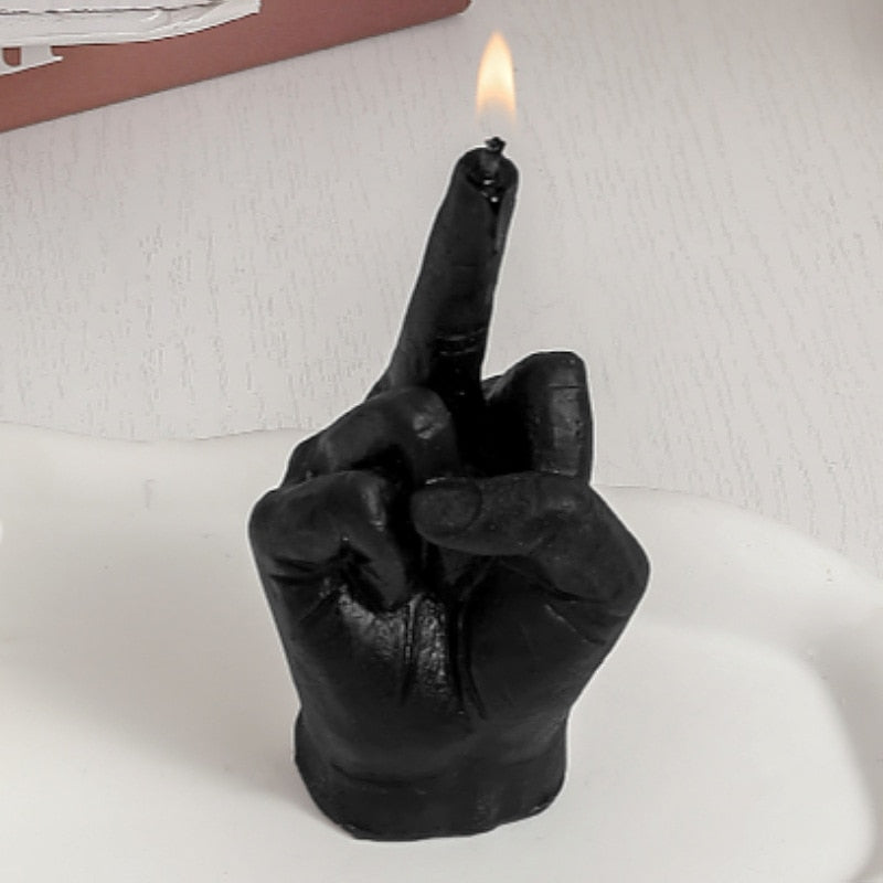 Middle Finger Wax Candle