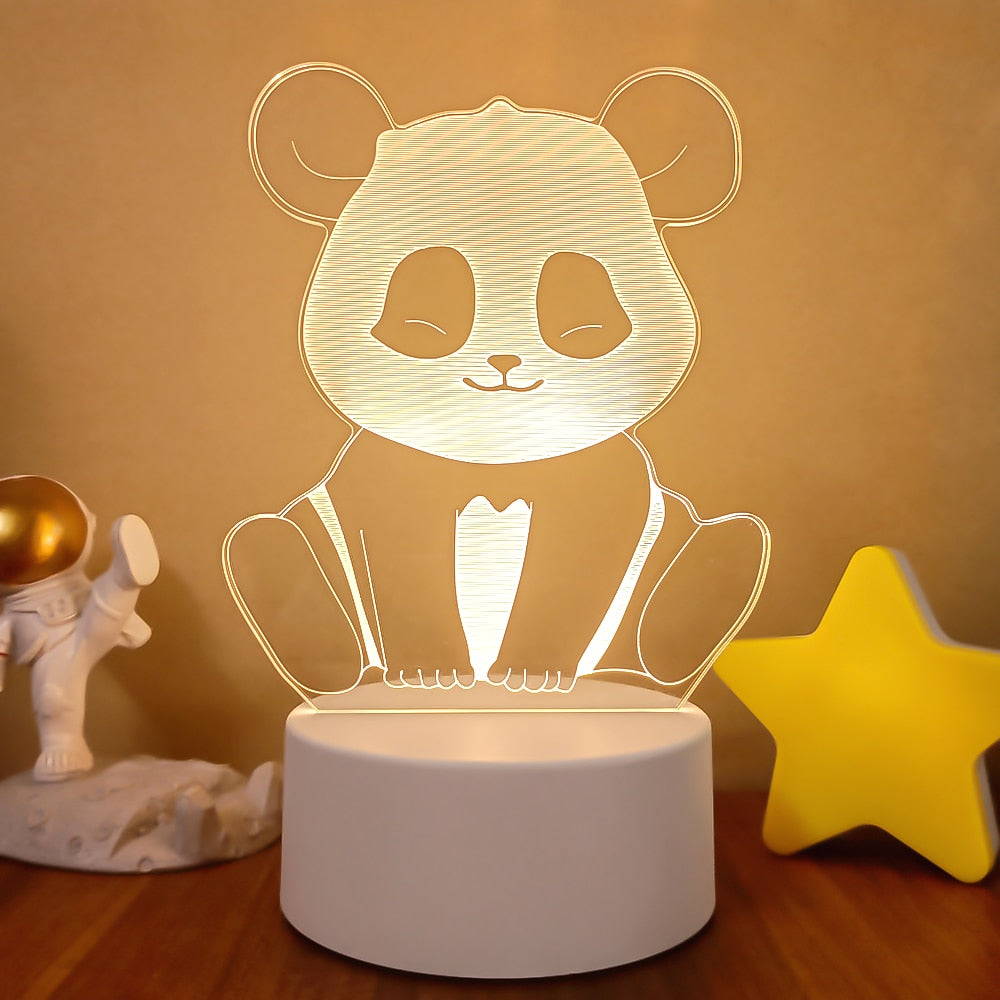 3D Acrylic USB Led Night Lamp