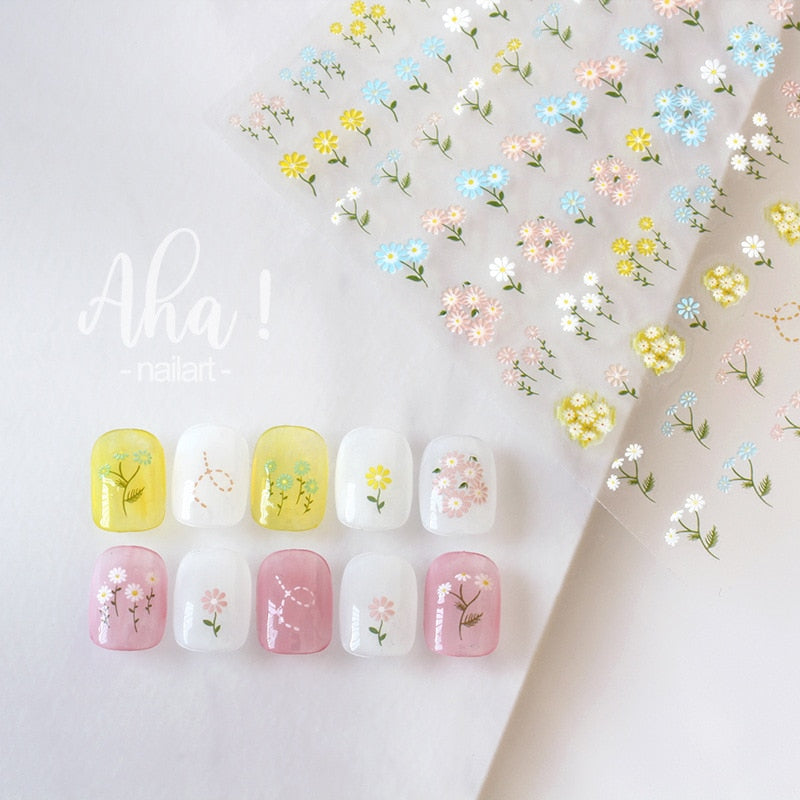 1 sheet Smile Nail Art 3D Stickers