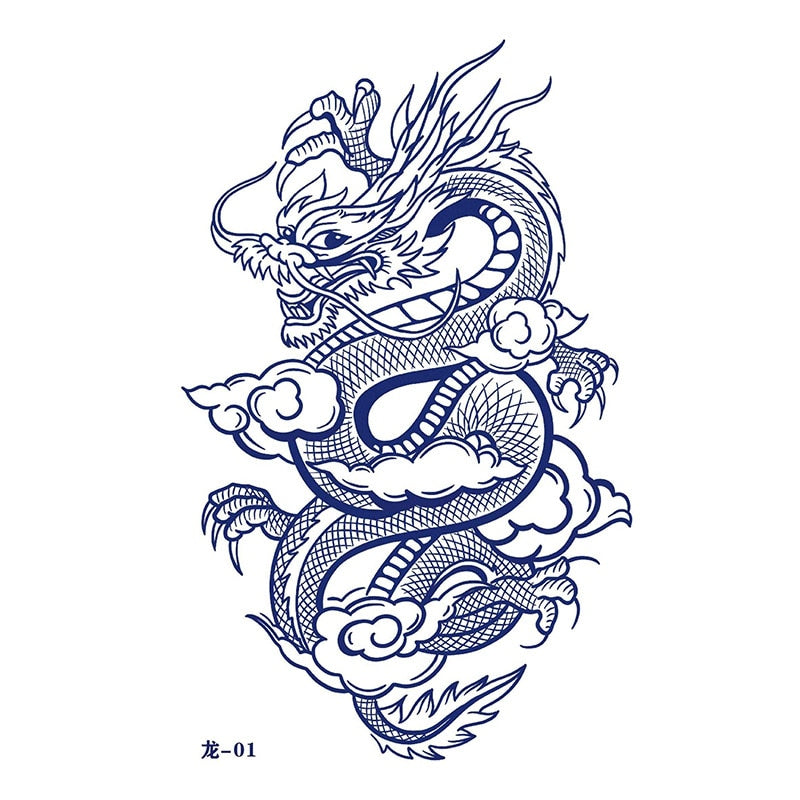 Japanese Dragon Tattoo Sticker