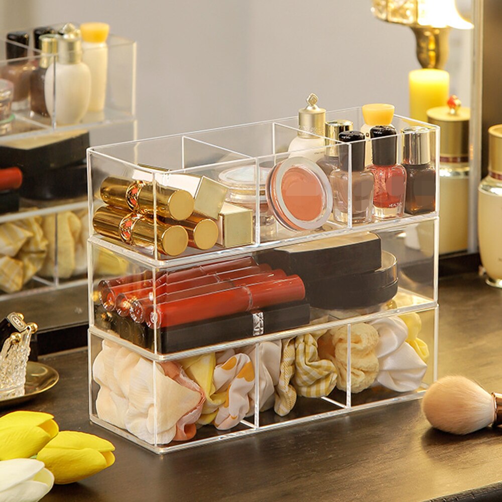 Acrylic Makeup Layered Storage Box