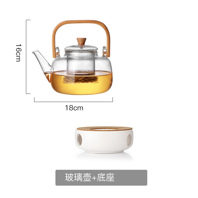 Heat-resistant Tea Pot and Tea Cup Set