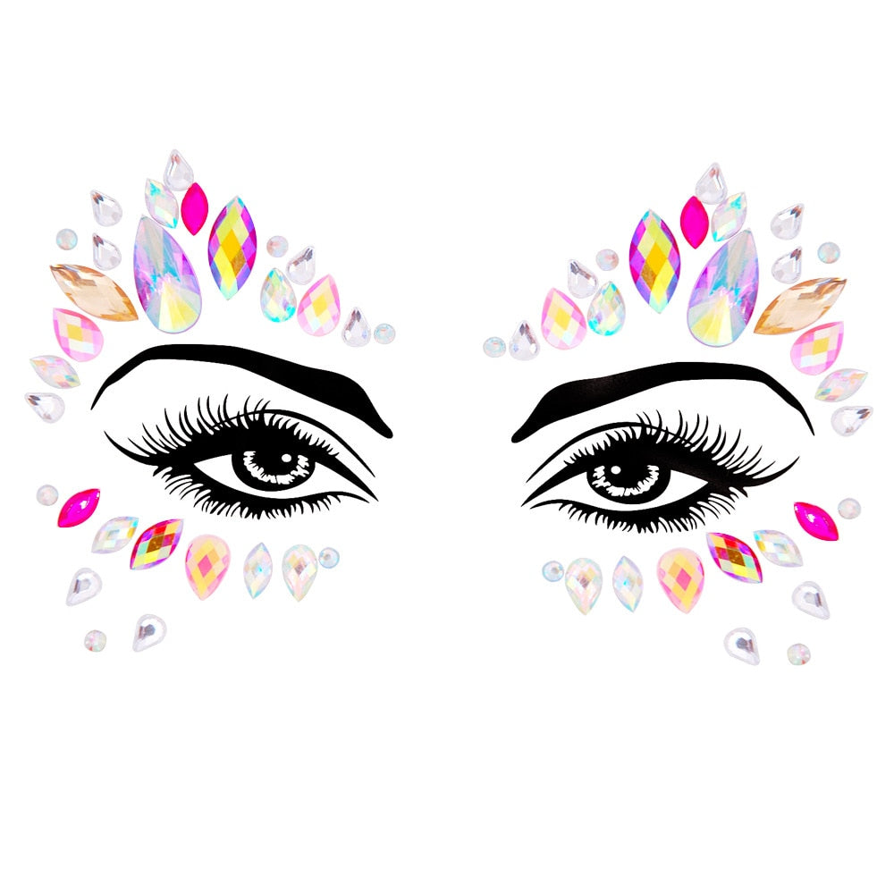 Crystal Body Art Stickers Make Up