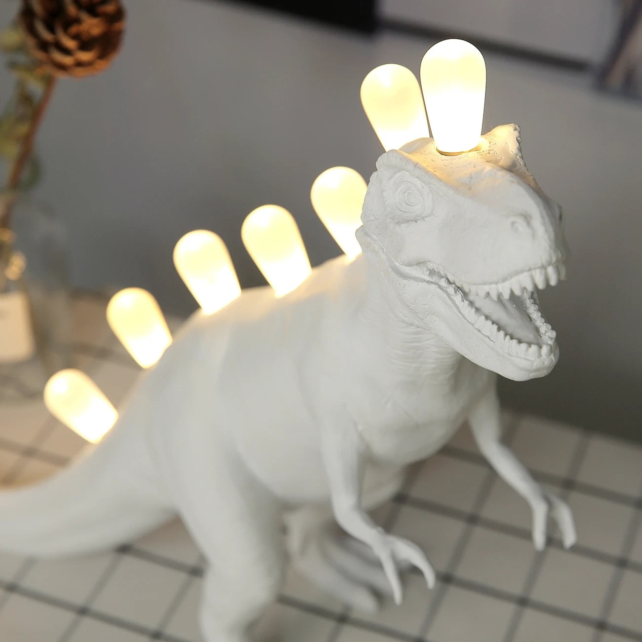 Dinosaur Lamps Resin Led