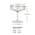 Stripes Transparent Glass Cocktail Set