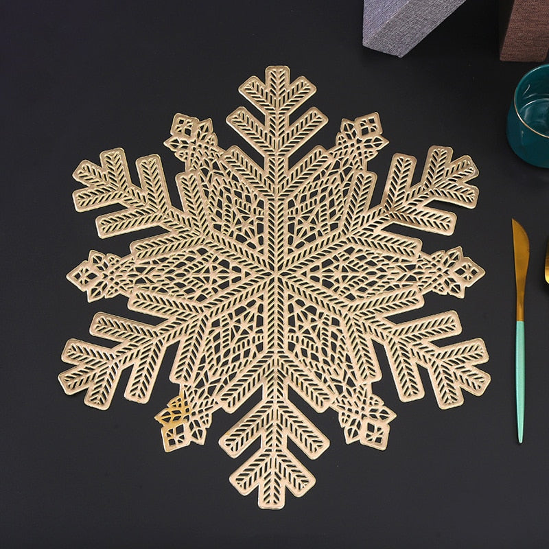 Christmas Snowflake Gold/Silver Tablemat