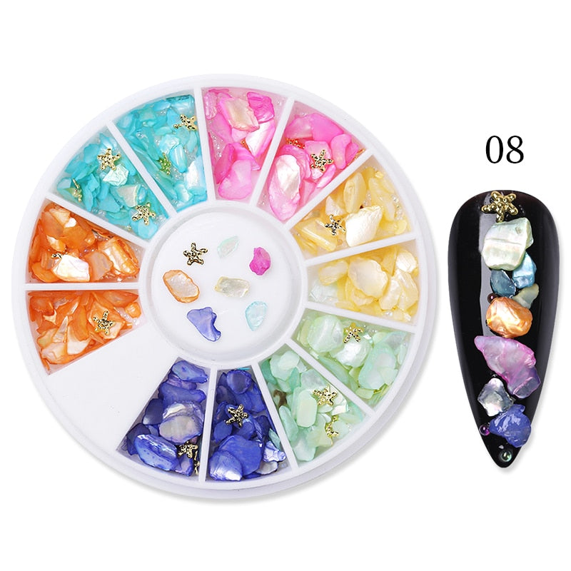 Mixed Nail Rhinestone Nail Art
