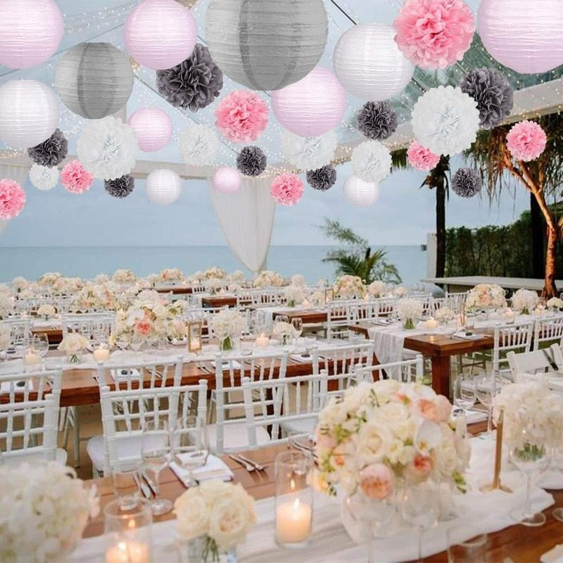 10cm Paper Lanterns Ball Honeycomb