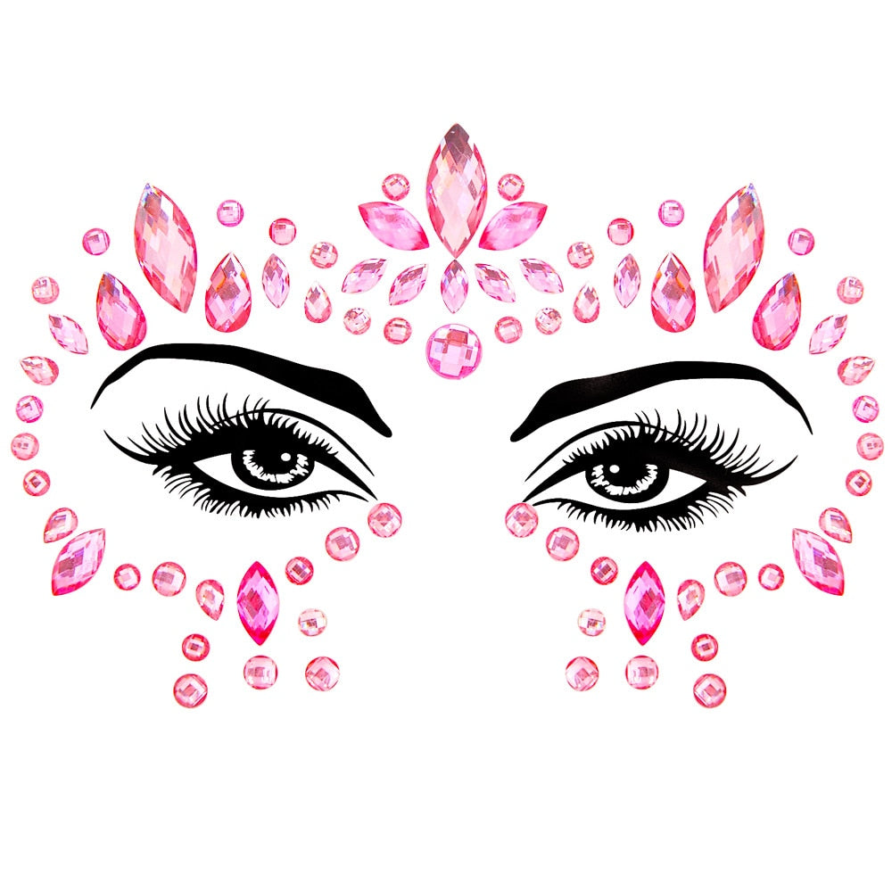 Crystal Body Art Stickers Make Up