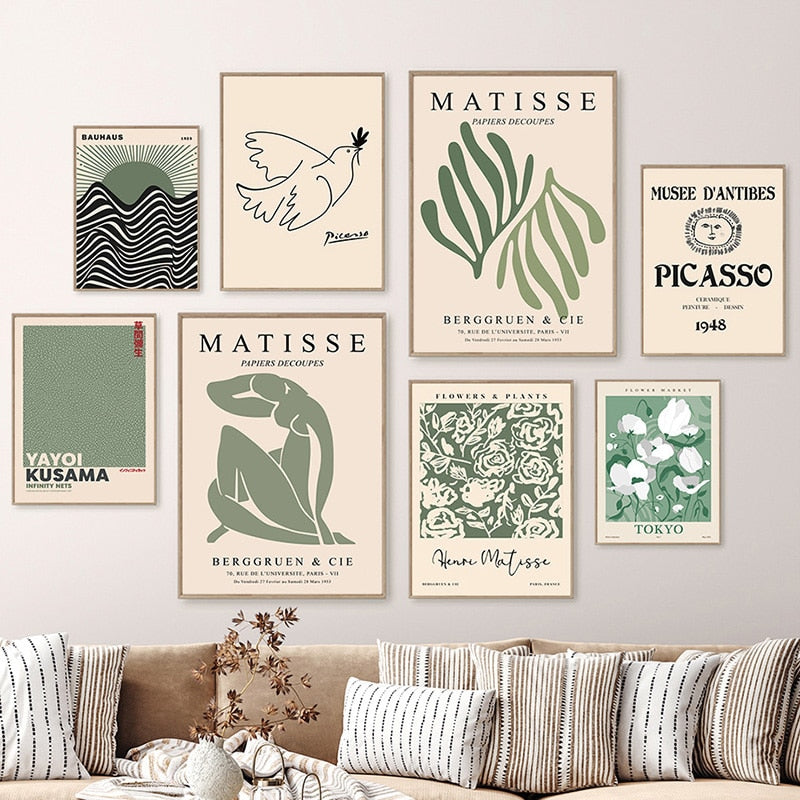Green Henri Matisse Picasso Wall Art