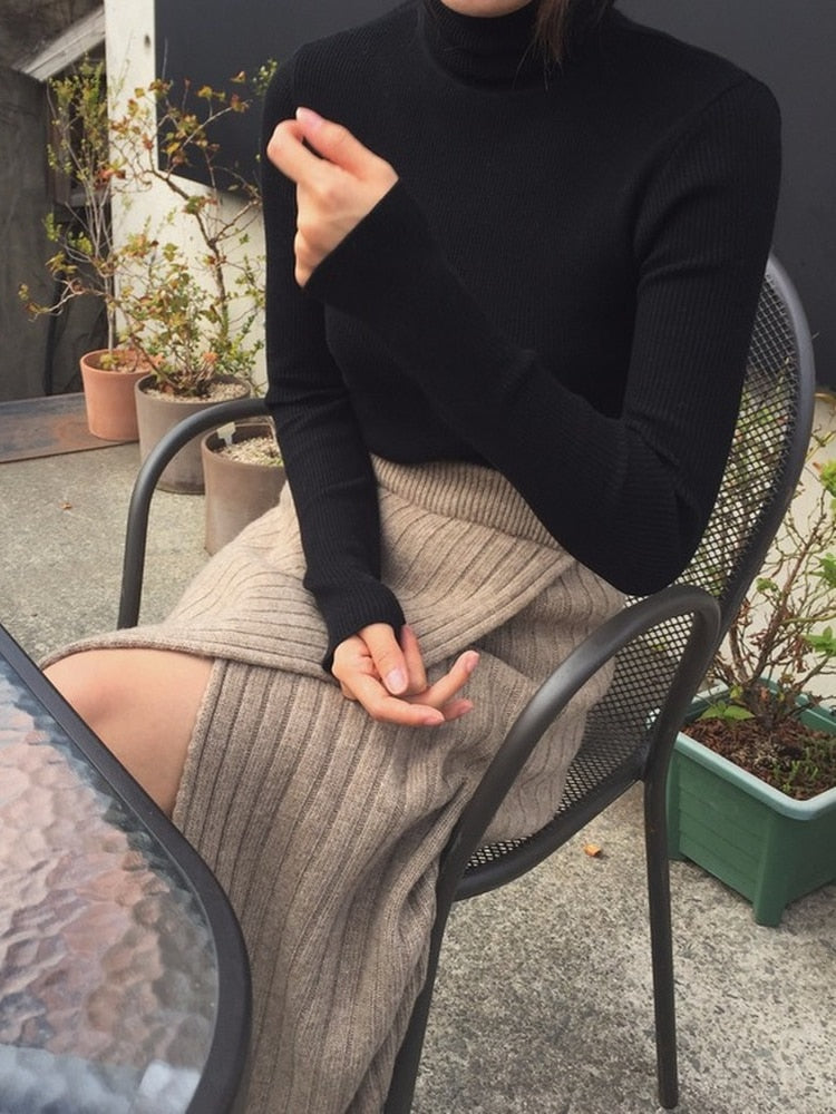 Long Knitted Skirt