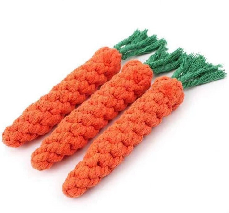 Dog Toy Carrot Knot Rope