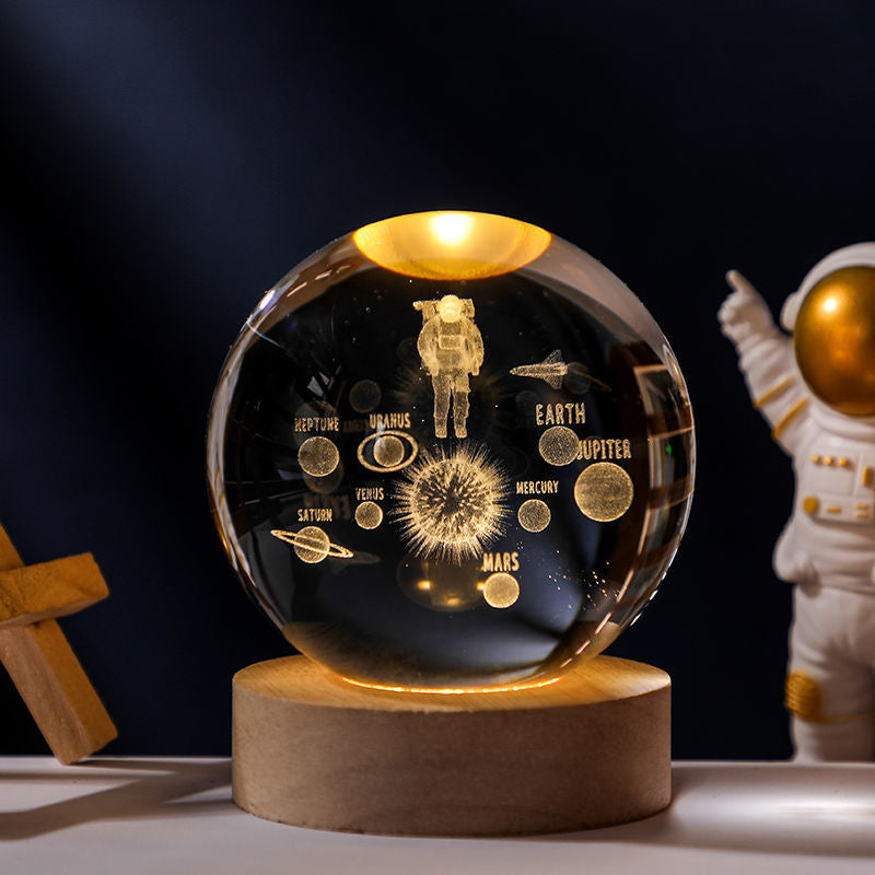 Glowing Planetary Galaxy Crystal Ball Lights