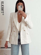 White Tweed Blazer