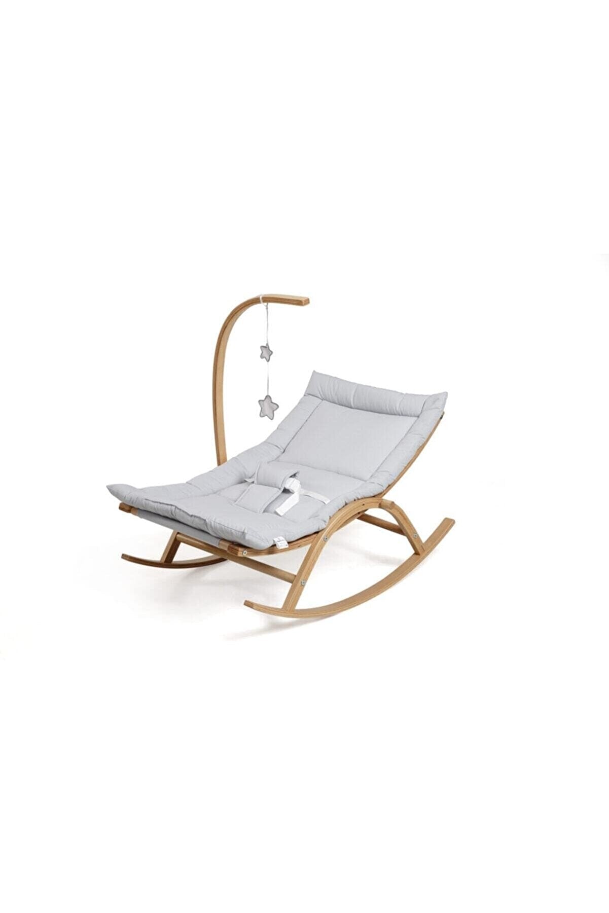 Natural Wood Baby Swing Bed
